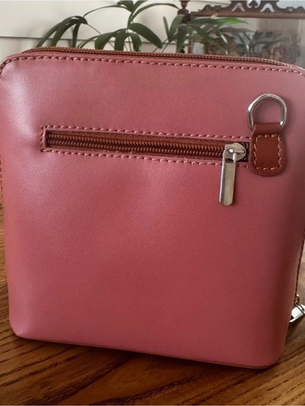 Solo Perche Pink Leather Crossbody Bag NWT